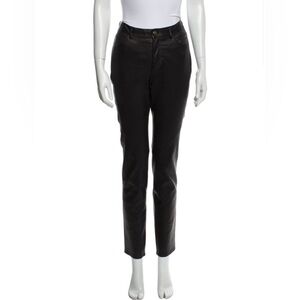Lafayette 148 Black Leather Pants